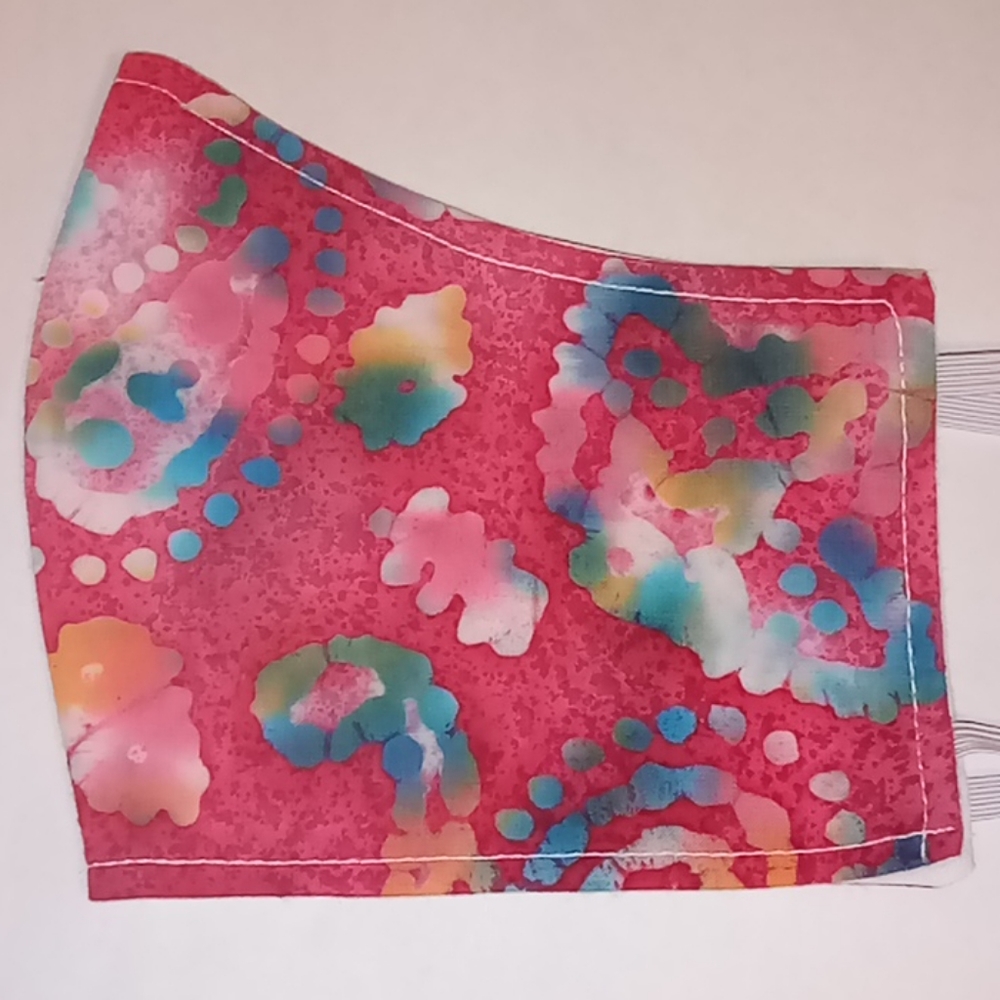 Pink Splash Reversible Face Mask